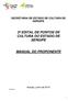2º EDITAL DE PONTOS DE CULTURA DO ESTADO DE SERGIPE MANUAL DO PROPONENTE