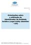Orientações sobre a utilização do Identificador de Entidade Jurídica (Legal Entity Identifier LEI)