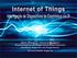 Tópicos da Apresentação. 1. O Passado Redes de Computadores 2. O Presente Redes de Comunicação 3. A Internet of Things 4.