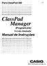 Para ClassPad 300. ClassPad Manager. (ProgramLink) Versão limitada. Manual de Instruções. http://world.casio.com/edu_e/ RJA510188-4