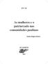 As mulheres e o patriarcado nas comunidades paulinas