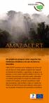 AMAZALERT AMAZALERT. Um projeto de pesquisa sobre impactos das mudanças climáticas e do uso da terra na Amazônia.