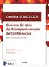 Cartilha SOAC/OCS Sistema On-Line de Acompanhamento de Conferências Brasília