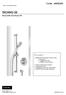 TECHNO 35. Code: 600202SE. Thermostatic Flexi Shower Kit. technical specifications. Pack consists of: