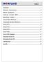 Introdução... 1. Aplicação / Características... 2. Material / Acabamento... 3. Instalação / Cavitação / NPSH... 4. Manutenção / Limpeza...