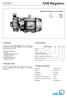 KSB Megabloc. Bomba Centrífuga para Uso Geral. 3. Denominação. 1. Aplicação. 2. Descrição Geral. 4. Dados de Operação. Mega Bloc
