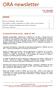 ORA newsletter. Nº 40 Maio/2010 (circulação limitada) Assuntos LEGISLAÇÃO FISCAL/LEGAL ABRIL DE 2010
