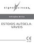 Instruções de Uso ESTOJOS AUTOCLA- VÁVEIS