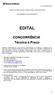 CENTRO DE SERVIÇOS DE LOGÍSTICA BELO HORIZONTE (MG) CONCORRÊNCIA Nº 2013/15120(7417) EDITAL. CONCORRÊNCIA Técnica e Preço