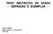 TIPOS ABSTRATOS DE DADOS DEFINIÇÃO E EXEMPLOS. Bruno Maffeo Departamento de Informática PUC-Rio