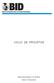 Banco Interamericano de Desenvolvimento CICLO DE PROJETOS. Representação no Brasil Setor Fiduciário