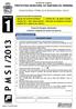PREFEITURA MUNICIPAL DE SANTANA DO IPANEMA CONCURSO PÚBLICO MUNICIPAL 2013 P M S I /2013 INSTRUÇÕES GERAIS