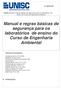 Manual e regras básicas de segurança para os laboratórios de ensino do Curso de Engenharia Ambiental