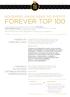 Forever Top 100. Novidades anunciadas no evento. 1. Missão da Forever Living. 2. Mudança da palavra. 11 de Junho de 2011 São Paulo - Brasil