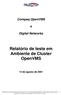 Relatório de teste em Ambiente de Cluster OpenVMS