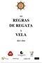 REGRAS DE REGATA VELA