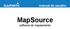 manual do usuário MapSource software de mapeamento