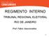 REGIMENTO INTERNO TRIBUNAL REGIONAL ELEITORAL RIO DE JANEIRO. Prof. Fábio Vasconcellos