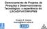 Gerenciamento de Projetos de Pesquisa e Desenvolvimento Tecnológico: a experiência do LSCAD/FACOM/UFMS. Ricardo R. Santos ricardo@facom.ufms.
