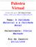 Palestra Virtual. Promovida pelo IRC-Espiritismo http://www.irc-espiritismo.org.br. Tema: A Caridade Material e a Caridade Moral