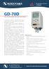 GD-70D DETECTOR INTELIGENTE FIXO PARA GASES TÓXICOS