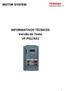 INFORMATIVOS TÉCNICOS Versão de Teste VF-PS1/AS1