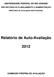 Relatório de Auto-Avaliação