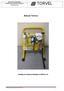 Manual de Instruções TORVEL. Unidade de Potência Hidráulica S10014L3-45. Manual Técnico. Unidade de Potência Hidráulica S10014L3-45