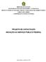 PROJETO DE CAPACITAÇÃO INICIAÇÃO AO SERVIÇO PÚBLICO FEDERAL