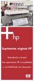 Suprimentos originais HP