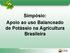 Simpósio: Apoio ao uso Balanceado de Potássio na Agricultura Brasileira