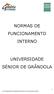 NORMAS DE FUNCIONAMENTO INTERNO