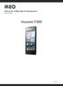 Manual de configuração de equipamento Huawei Y300. Huawei Y300. Pagina 1