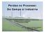 Perdas no Processo: II CURSO DE MONITORAMENTO TEÓRICO E PRÁTICO DA LICA. 11 de fevereiro de 2008