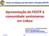 Apresentação do FDSTP à comunidade santomense em Lisboa