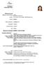Europass- Curriculum Vitae