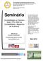 Seminário. Contabilidade no Terceiro Setor (ITG 2002 na Contabilidade e Aspectos de Auditoria) Maio 2013. Fernando Fernand Cesar Rinaldi