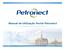 Manual de Utilização Portal Petronect MT-212-00061-3