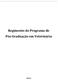 Regimento do Programa de Pós-Graduação em Veterinária