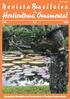 Revista Brasileira de Horticultura Ornamental Brazilian Magazine of Ornamental Horticulture