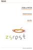 ZSRestWEB. Manual de Iniciação. BackOffice. Manual de Iniciação ZSRestWeb