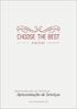 Apresentação de Serviços. Apresentação de Serviços. www.choosethebest.pt