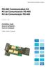 RS-485 Communication Kit Kit de Comunicación RS-485 Kit de Comunicação RS-485 SSW-06. Installation Guide Guía de Instalación Guia de Instalação