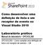 Laboratório prático. Como desenvolver uma definição de lista e um receptor de evento no Visual Studio 2010