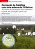Recepção de Satélites com uma antena de 19 Metros