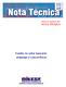 Número 55 - Novembro 2007 NOTA TÉCNICA. Fusões no setor bancário: emprego e concorrência