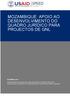 MOZAMBIQUE: APOIO AO DESENVOLVIMENTO DO QUADRO JURÍDICO PARA PROJECTOS DE GNL