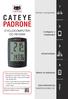 CATEYE PADRONE CYCLOCOMPUTER CC-PA100W. Montar o computador. Configurar o computador. Iniciarmedição. Alterar as definições