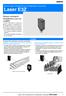 Laser E3Z. Sensor compacto fotoeléctrico com luz LASER O sensor LASER E3Z em estrutura de plástico compacta é caracterizado por