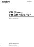 FM Stereo FM-AM Receiver